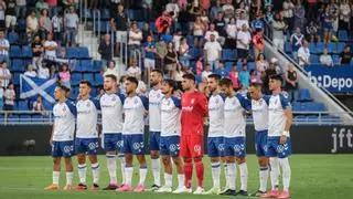Roberto López, en la foto de todos los onces del CD Tenerife