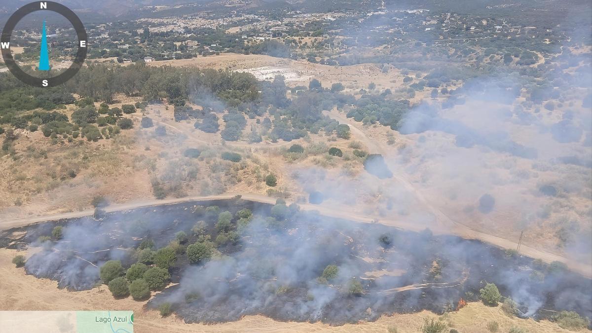Imagen del incendio de la Campiñuela.