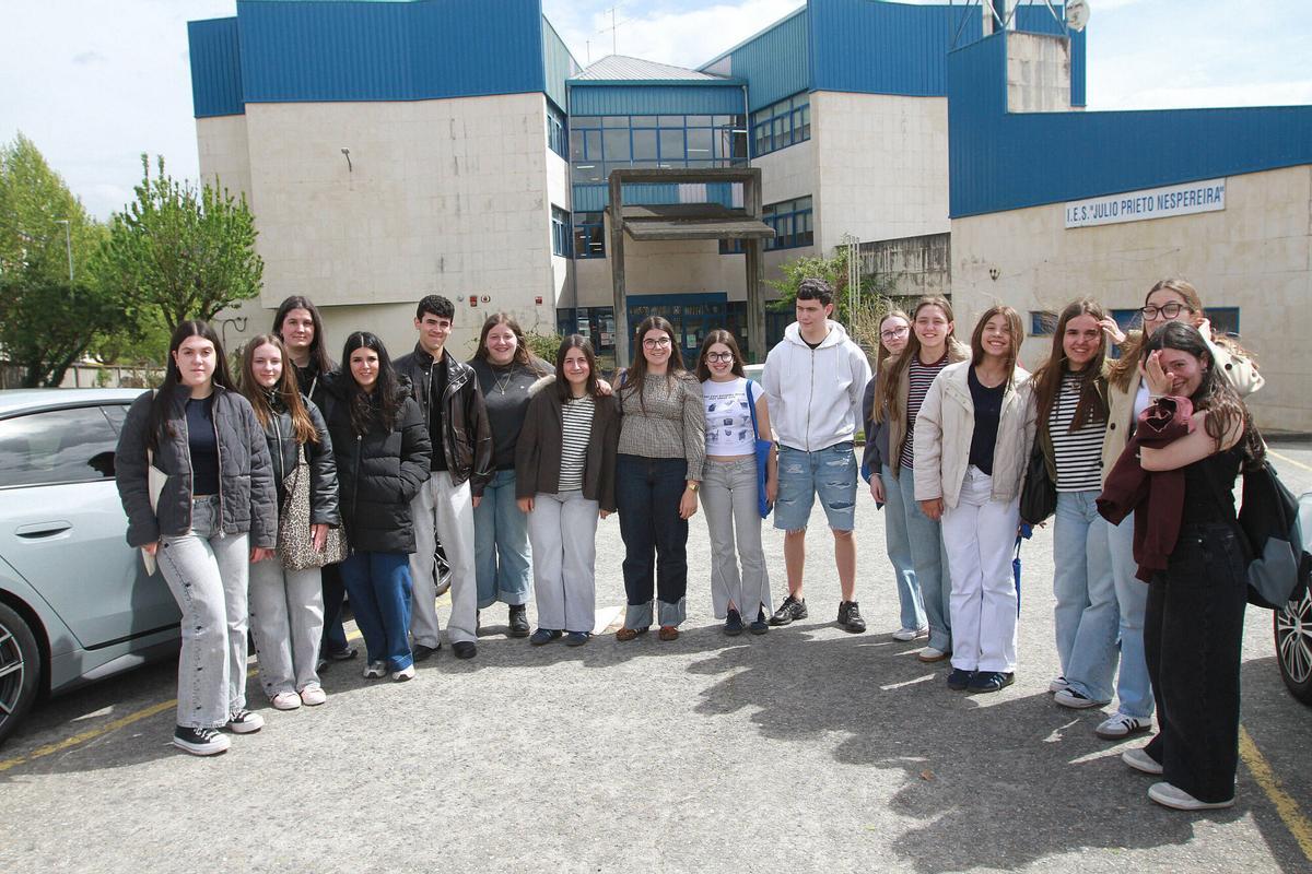 Los alumnos y profesoras que viajarán a Berlín
