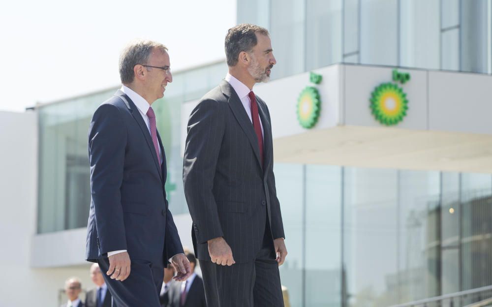 El rey Felipe VI visita la BP en Castelló