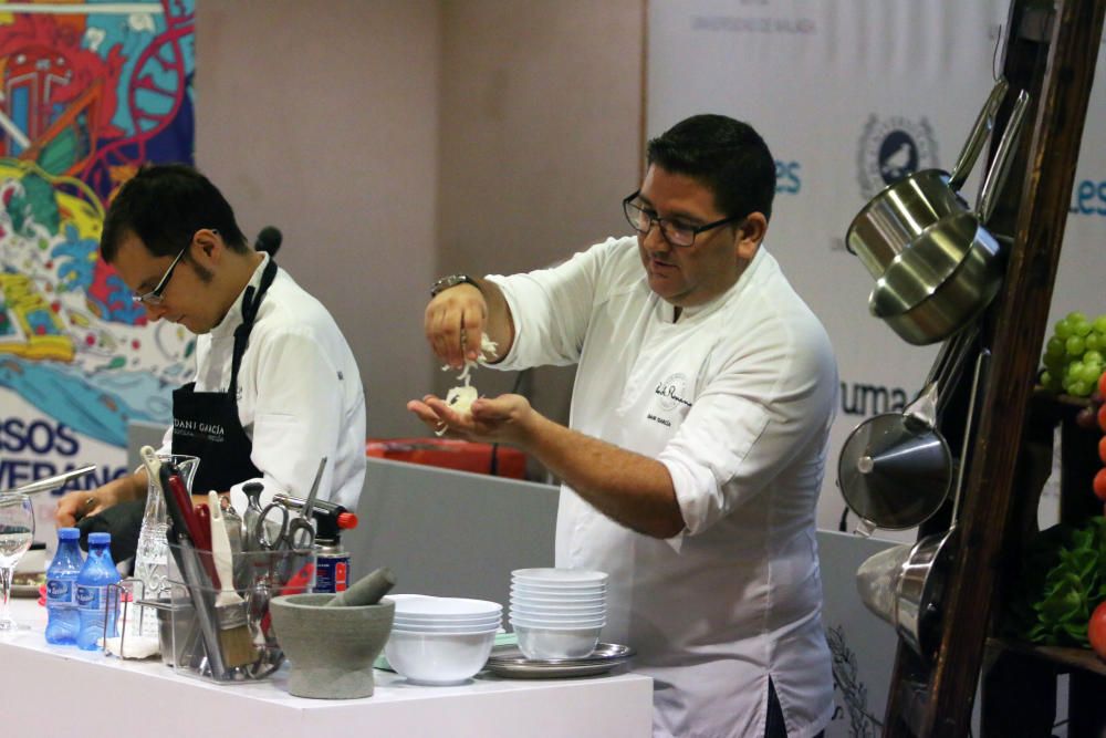 Dani García durante el curso de verano de la UMA.