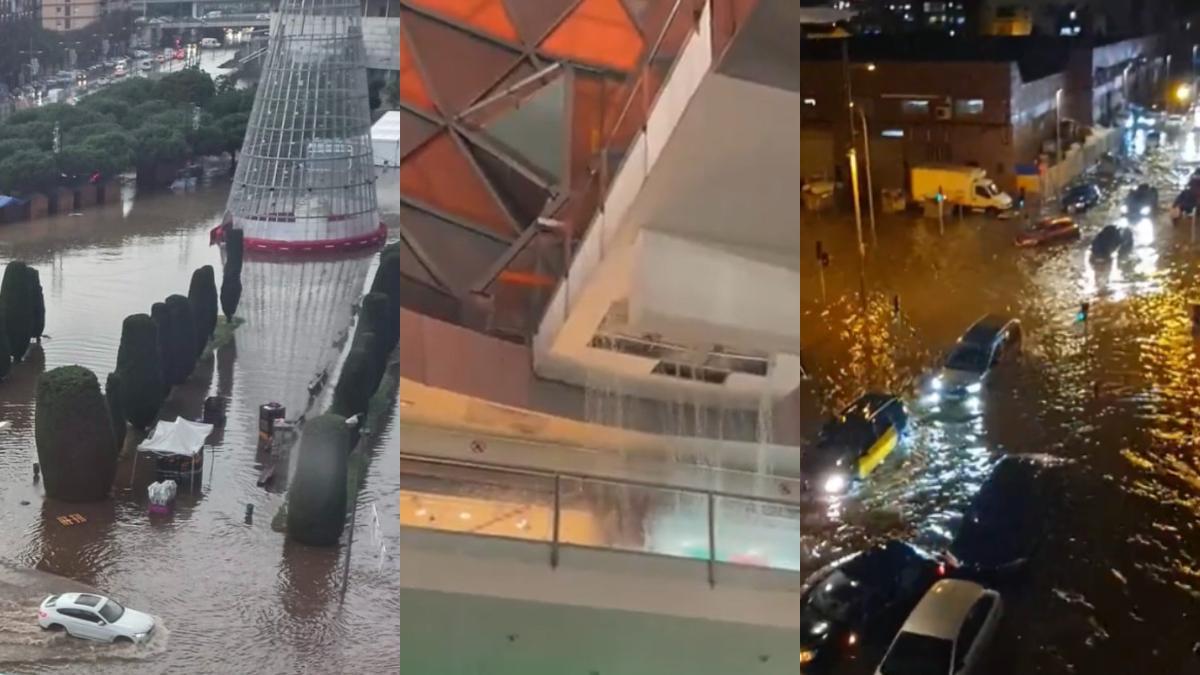 Inundaciones en Badalona