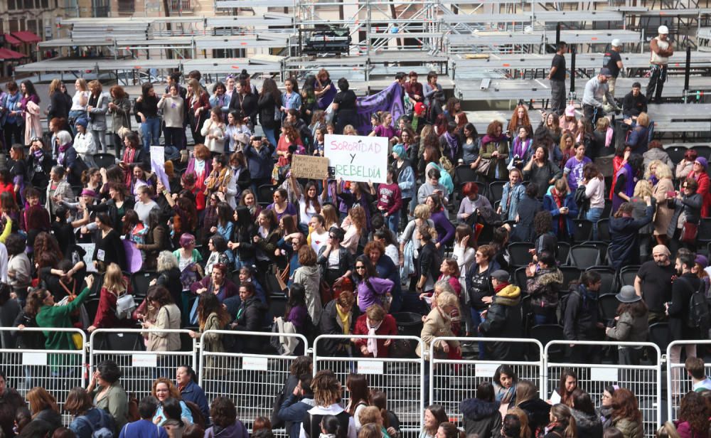 El 8M en la plaza de la Constitución