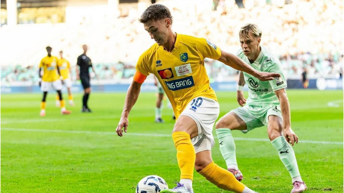 Martin Pecar, en un partido con el NK Bravo.