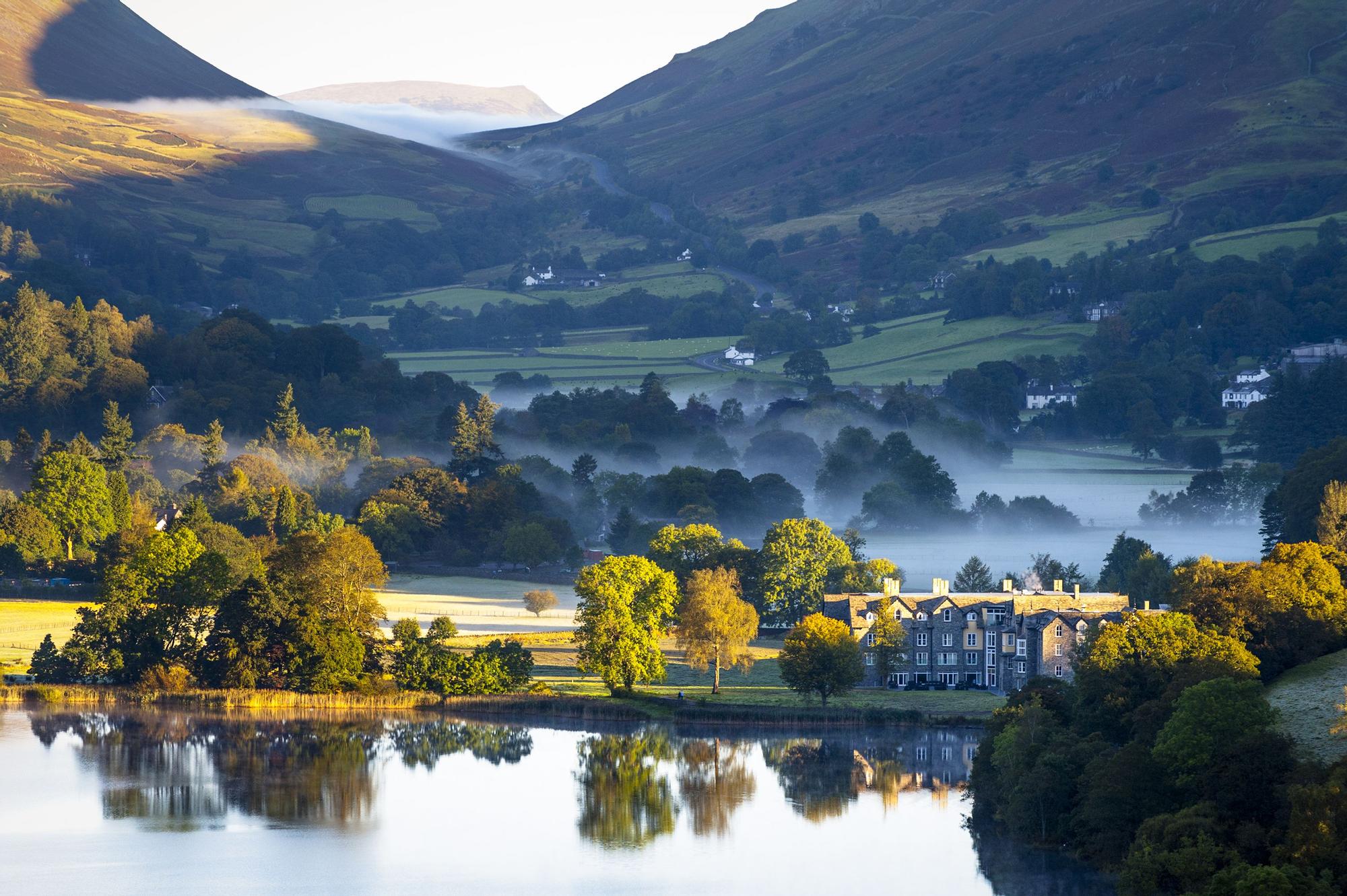 Panorámica de Lake District, en Inglaterra