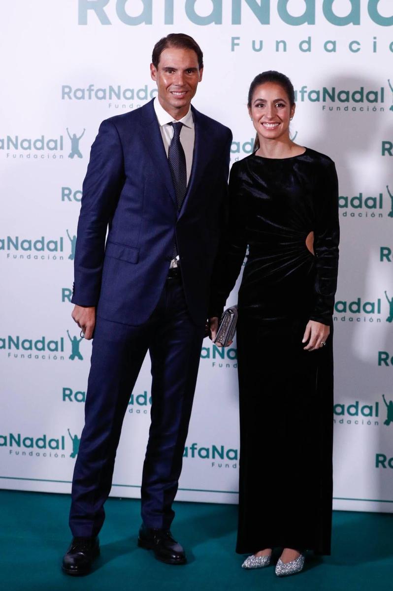 Rafa Nadal y Mery Perelló en la cena de la gala de la Fundación Rafa Nadal