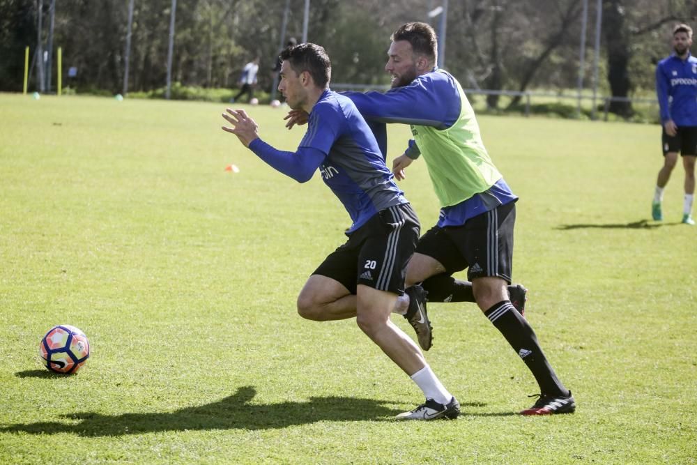 Entrenamiento del Real Oviedo en El Requexón