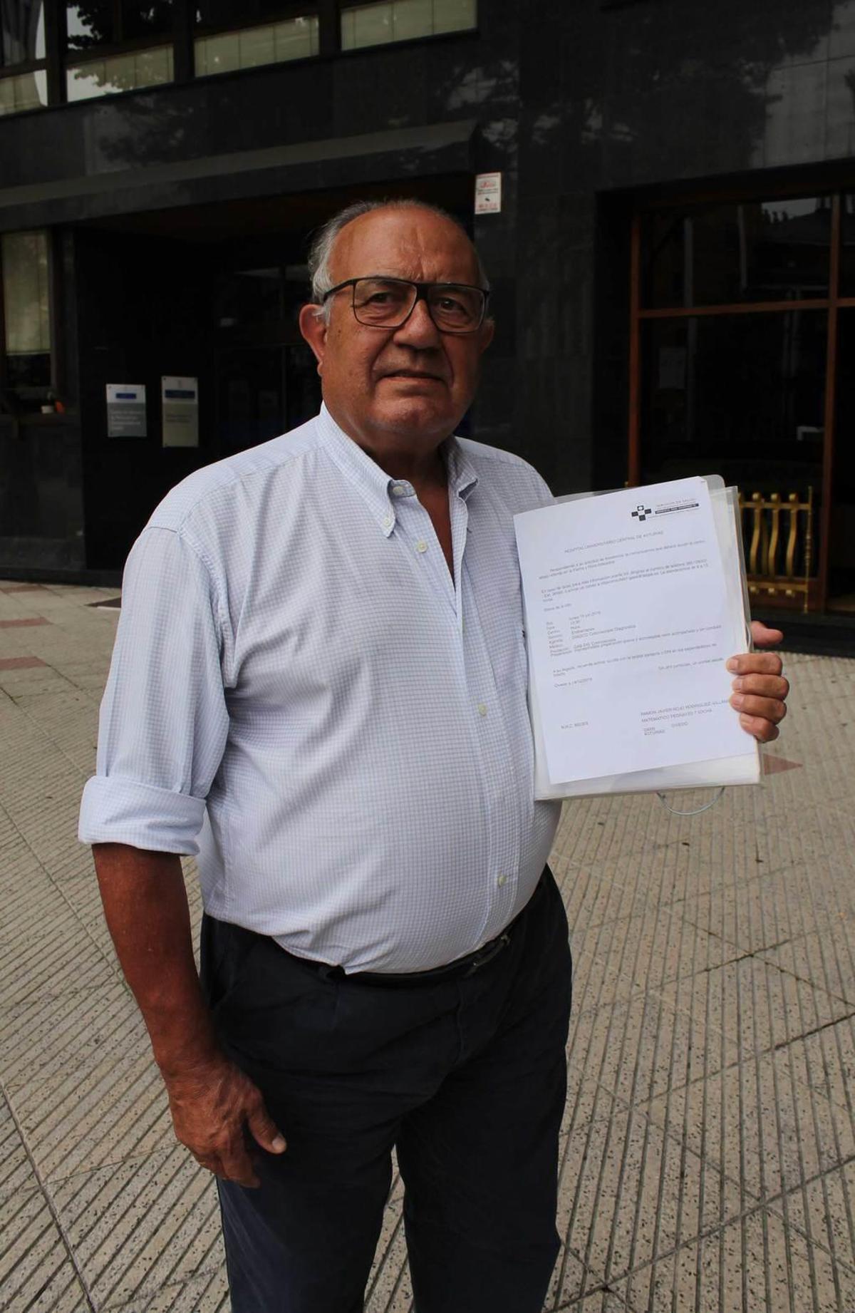 Javier Rojo con su citación para junio del próximo año.