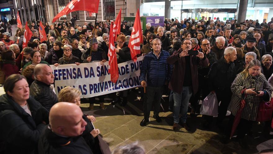 Concentración de SOS Sanidade Pública en A Coruña