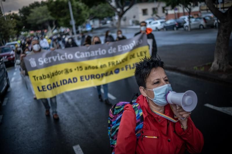 Manifestación de empleados públicos en Santa Cruz de Tenerife