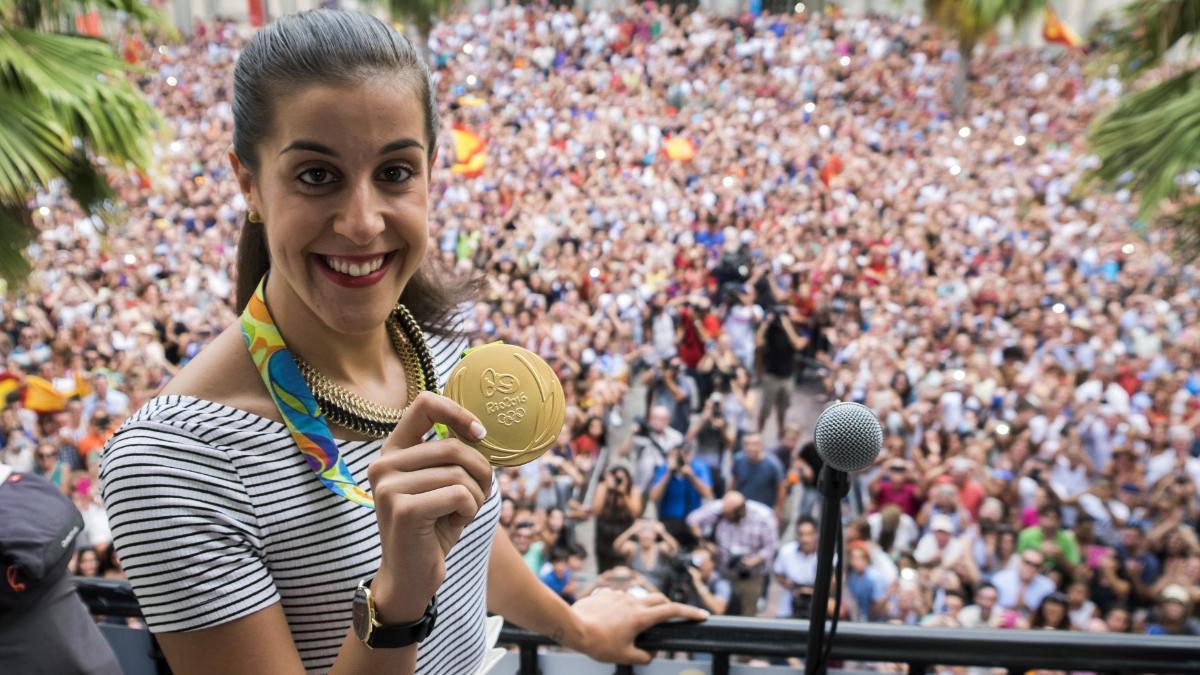 Carolina Marín ofreció su oro olímpico a Huelva en 2016