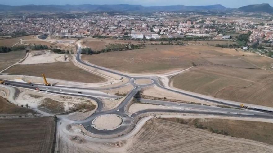 La nova connexió d'Igualada a vista d'ocell