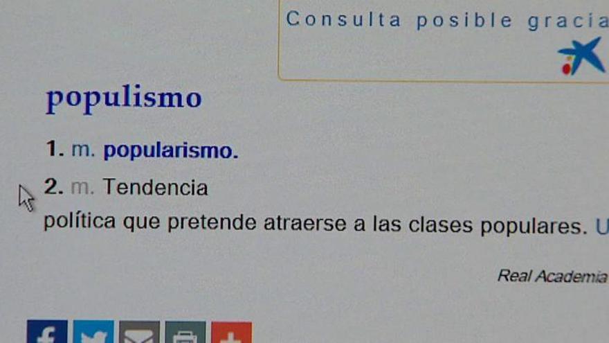 &quot;Populismo&quot;, elegida la palabra del año 2016