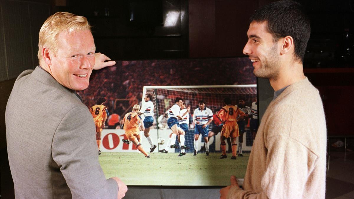 Recordando con Ronald Koeman el gol de Wembley de la primera Copa de Europa. 