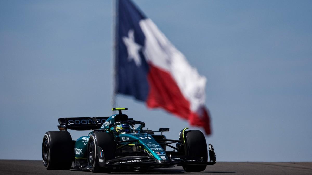 Alonso, durante el GP de Austin