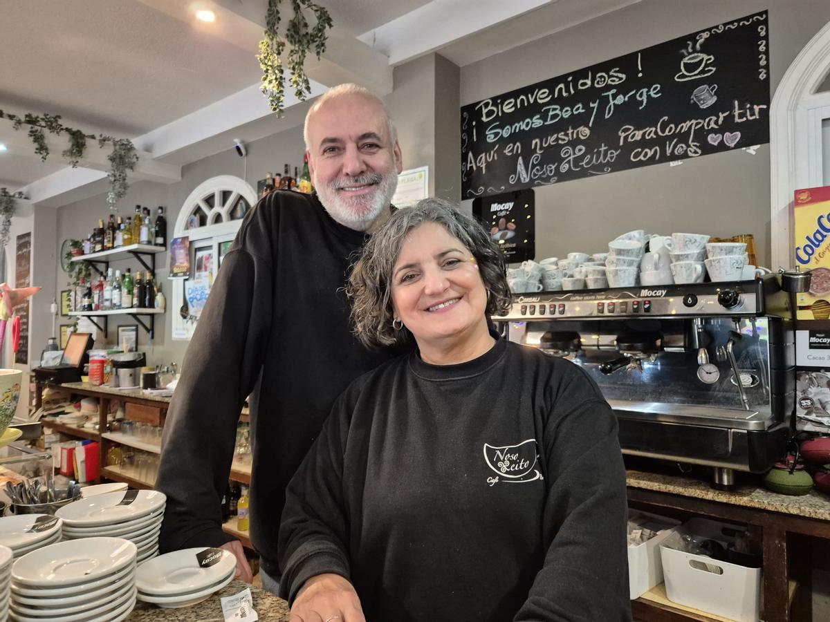 Jorge y Bea atienden en Noso Xeito al alumnado del Cristo Rey