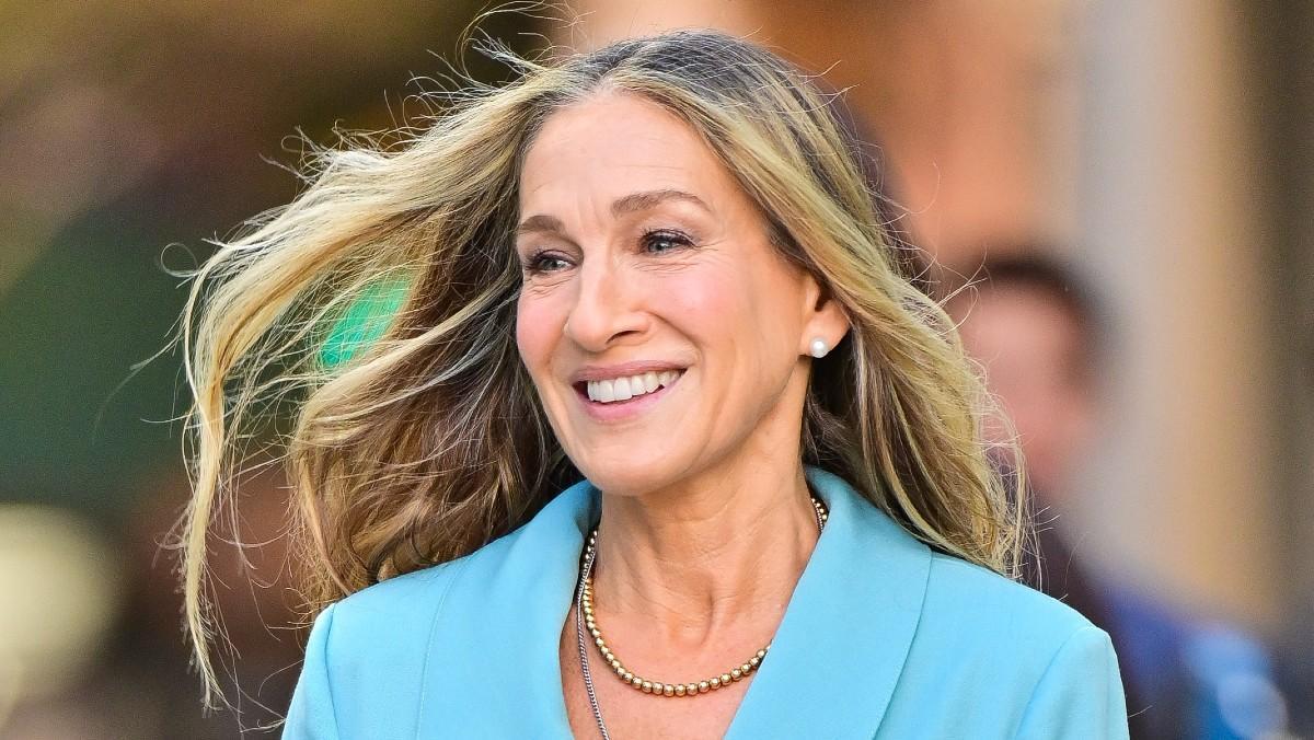 Sarah Jessica Parker, durante el rodaje de 'And just like that...'.