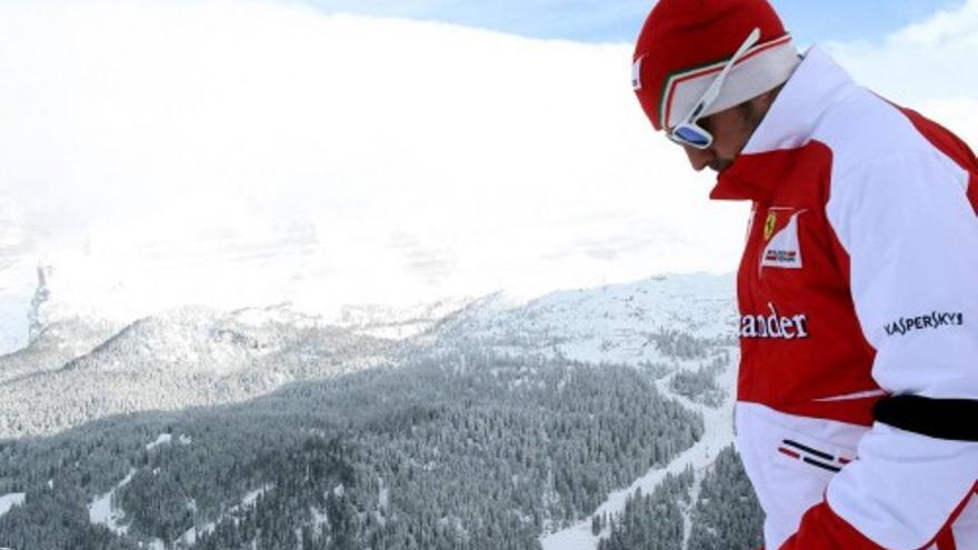 Concentración del equipo Ferrari en Madonna di Campiglio