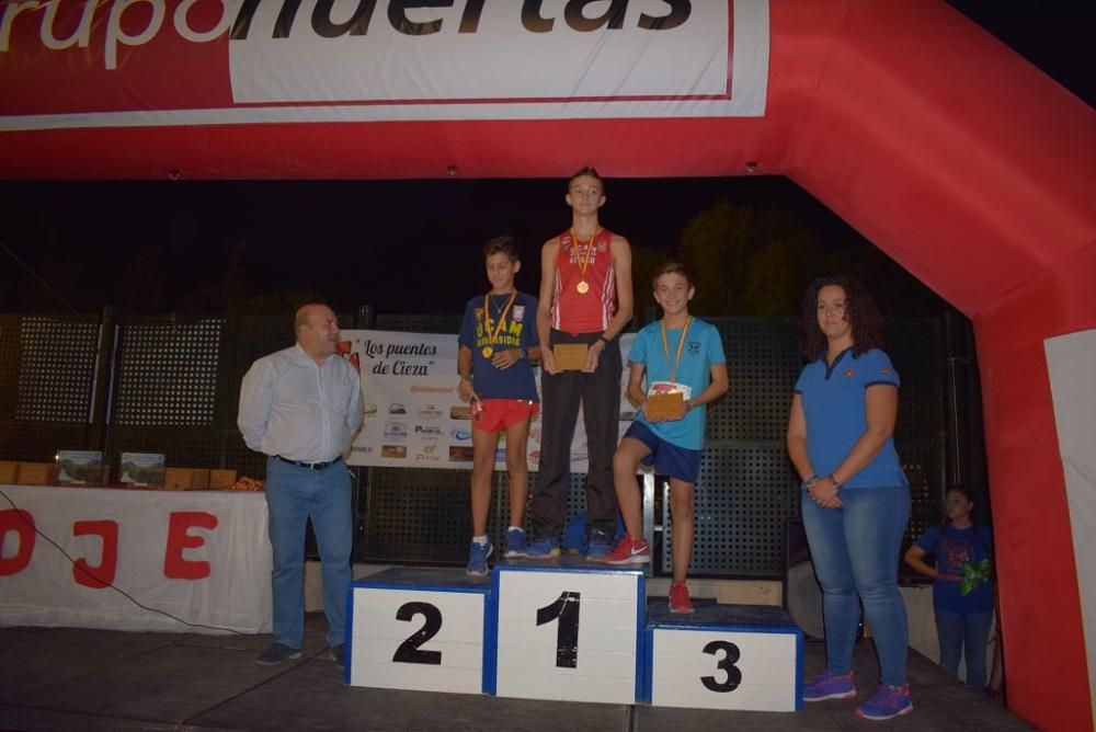 Carrera de los tres puentes en Cienza