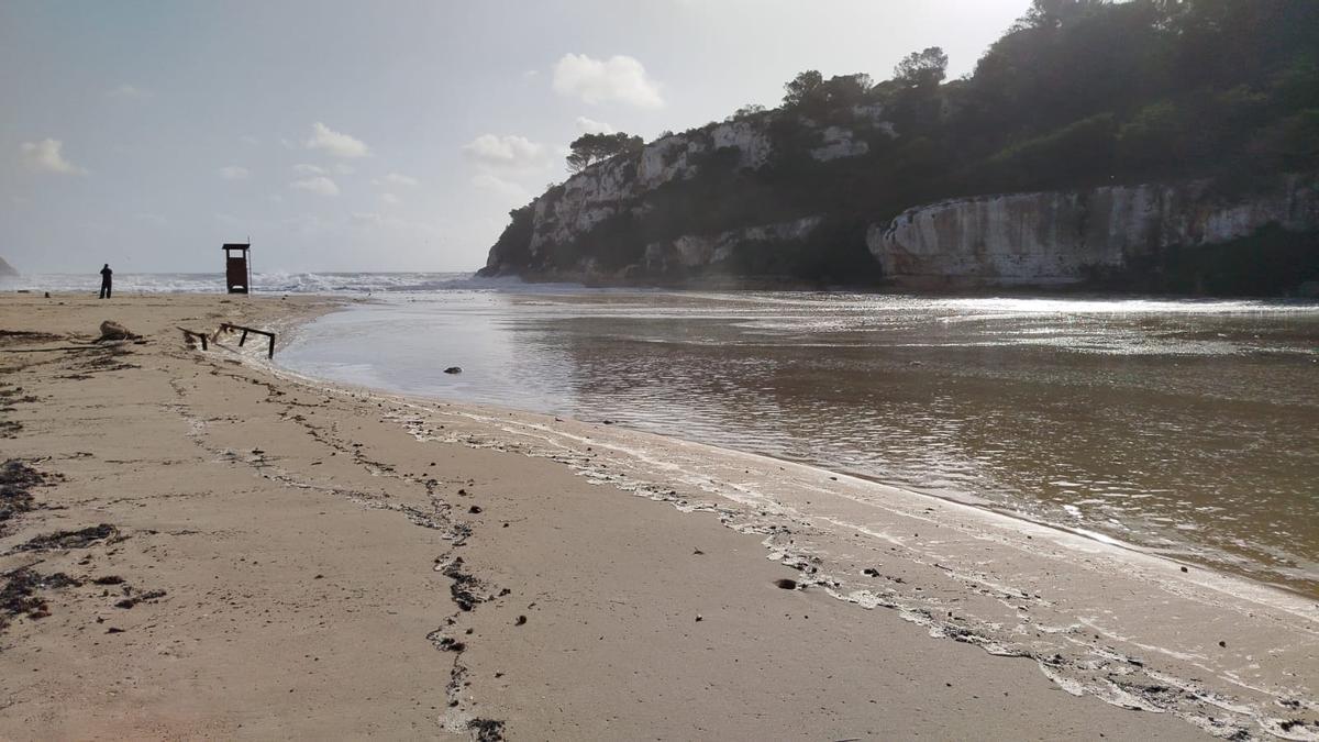 Los efectos de la borrasca en las playas de Manacor