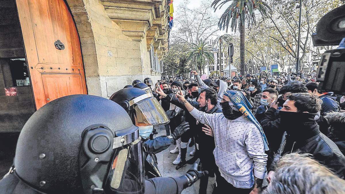 Imagen de la multitudinaria concentración del sector de la restauración.