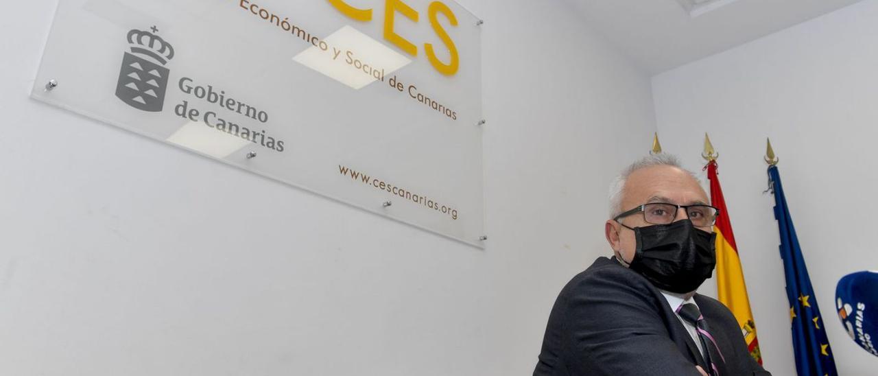 José Cristóbal García, presidente en funciones del CES desde hace año y medio. | | J.C. CASTRO