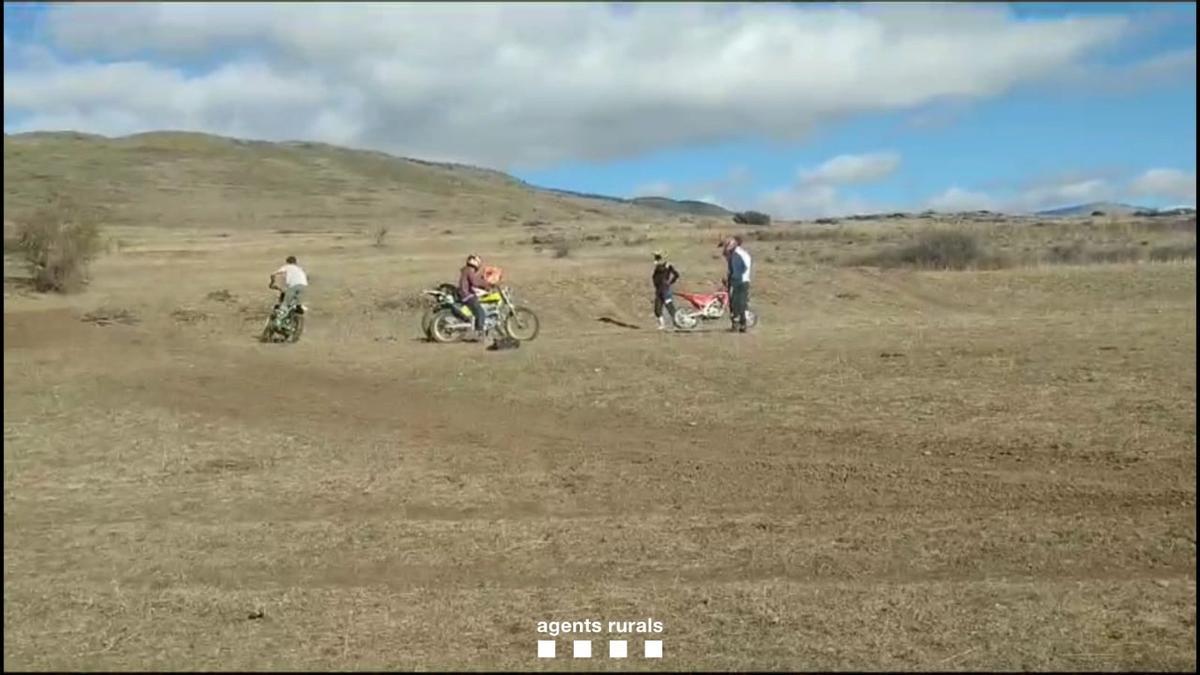 Els motoristes enxampats a Bolvir