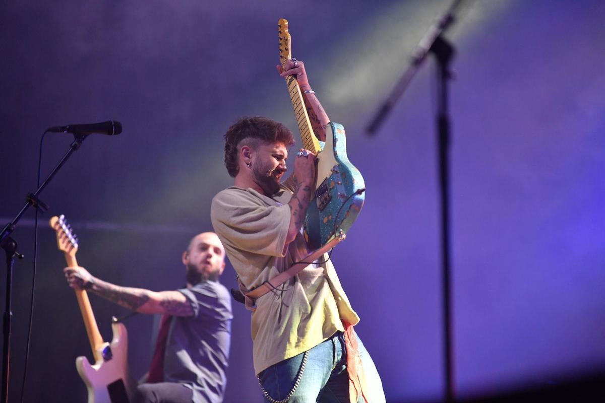 Concierto de Dani Fernández en las fiestas de María Pita de 2022.