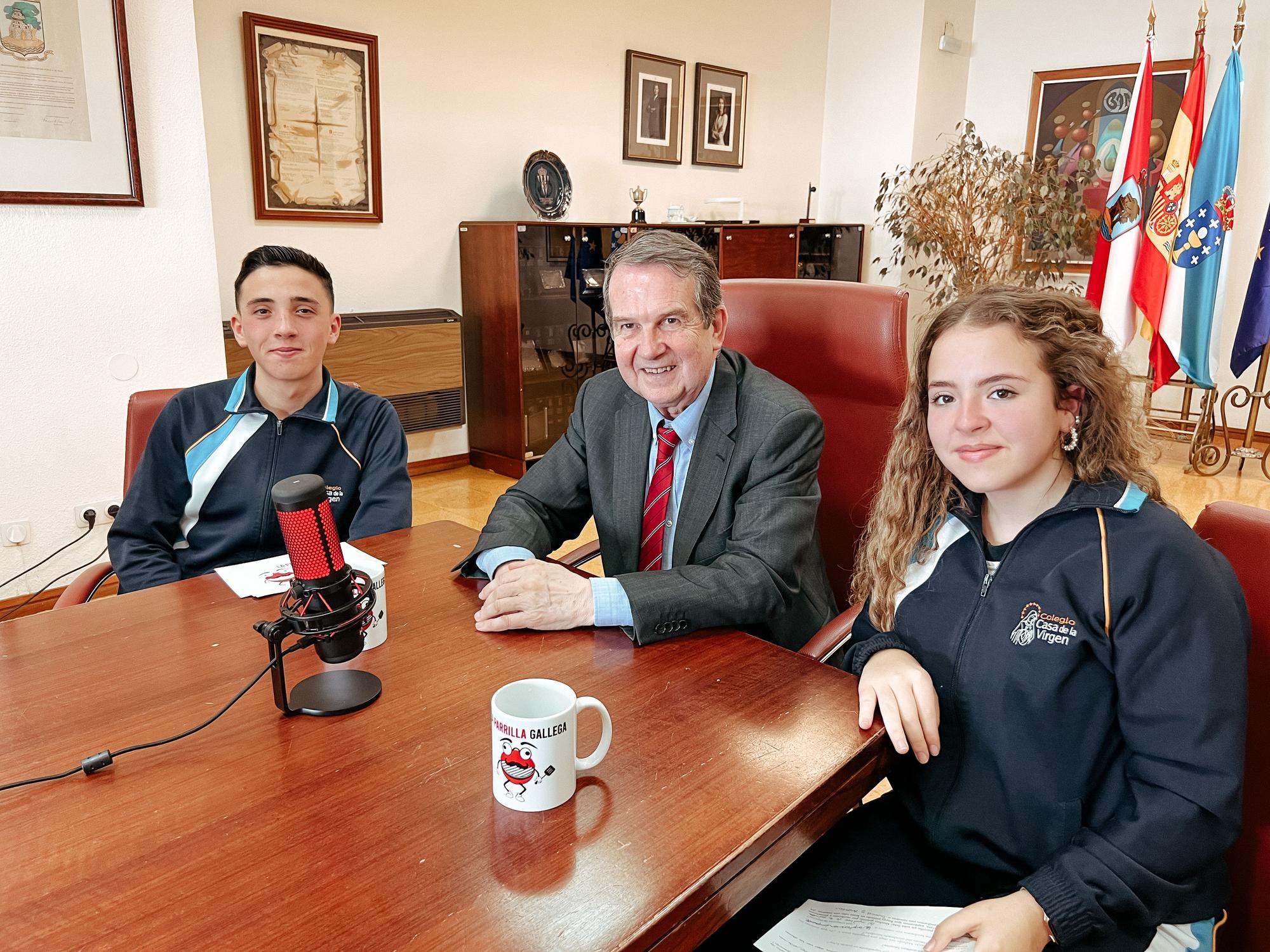 Abel Caballero durante un momento de la entrevista realizada en el Concello de Vigo.