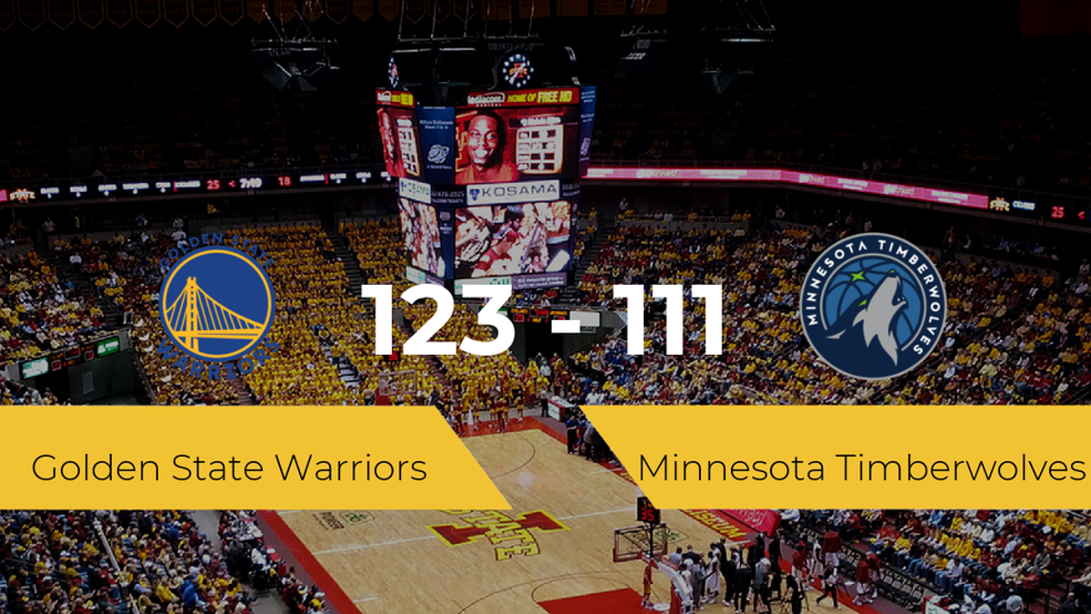 Golden State Warriors consigue ganar a Minnesota Timberwolves (123-111)