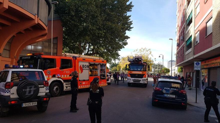 Calle donde se produjo el incendio.