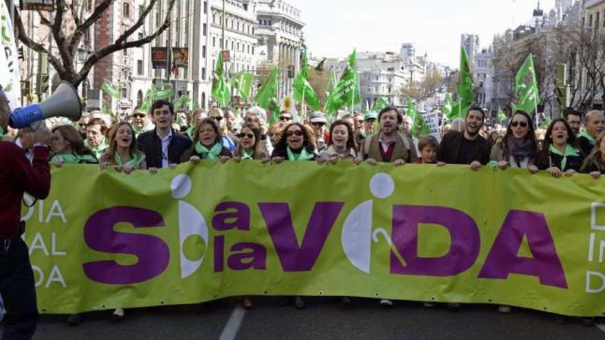 Miles de personas reclaman en Madrid ayudas  a la maternidad