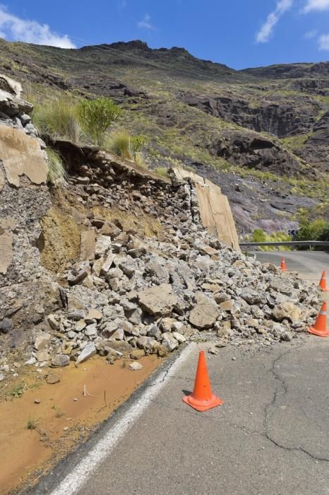 Efectos del temporal en cumbre y norte de la isla