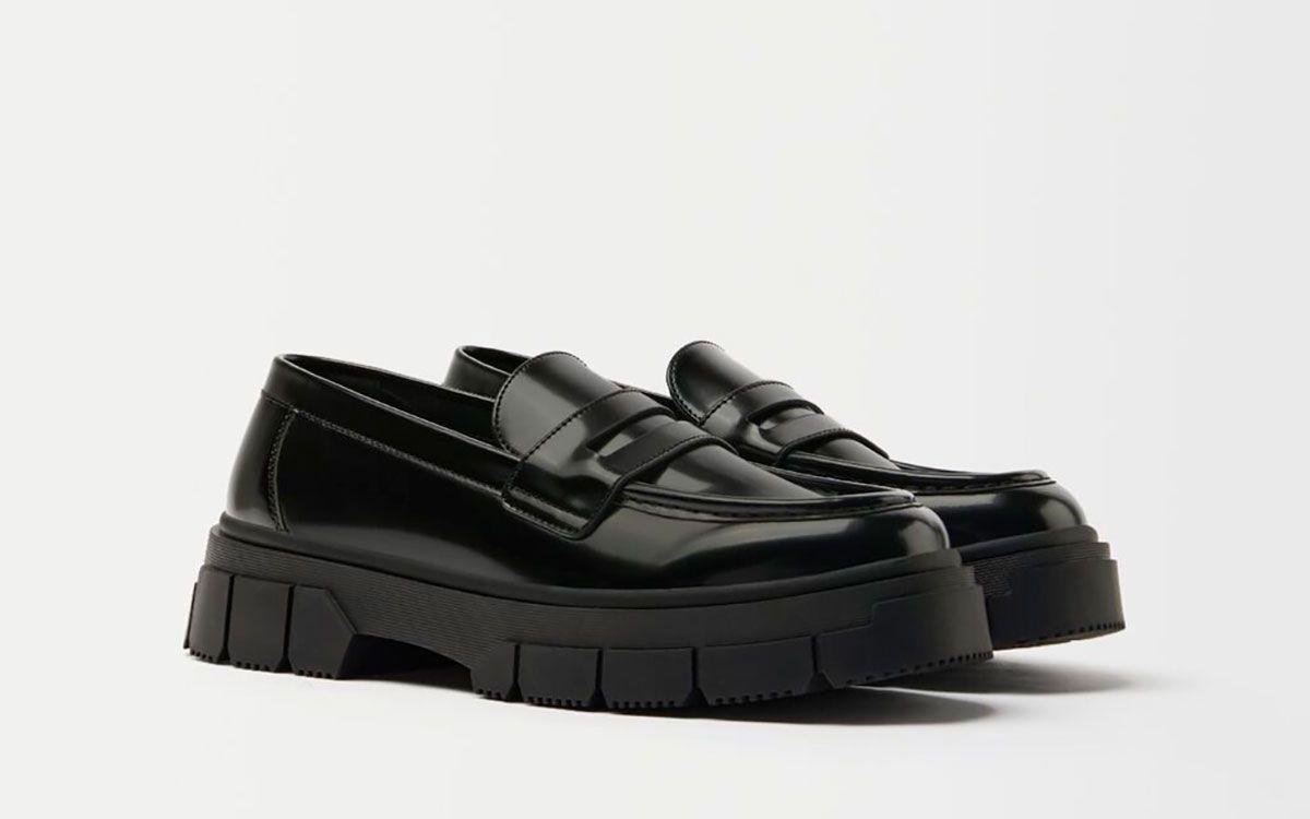 Mocasines con suela 'track' de Bershka