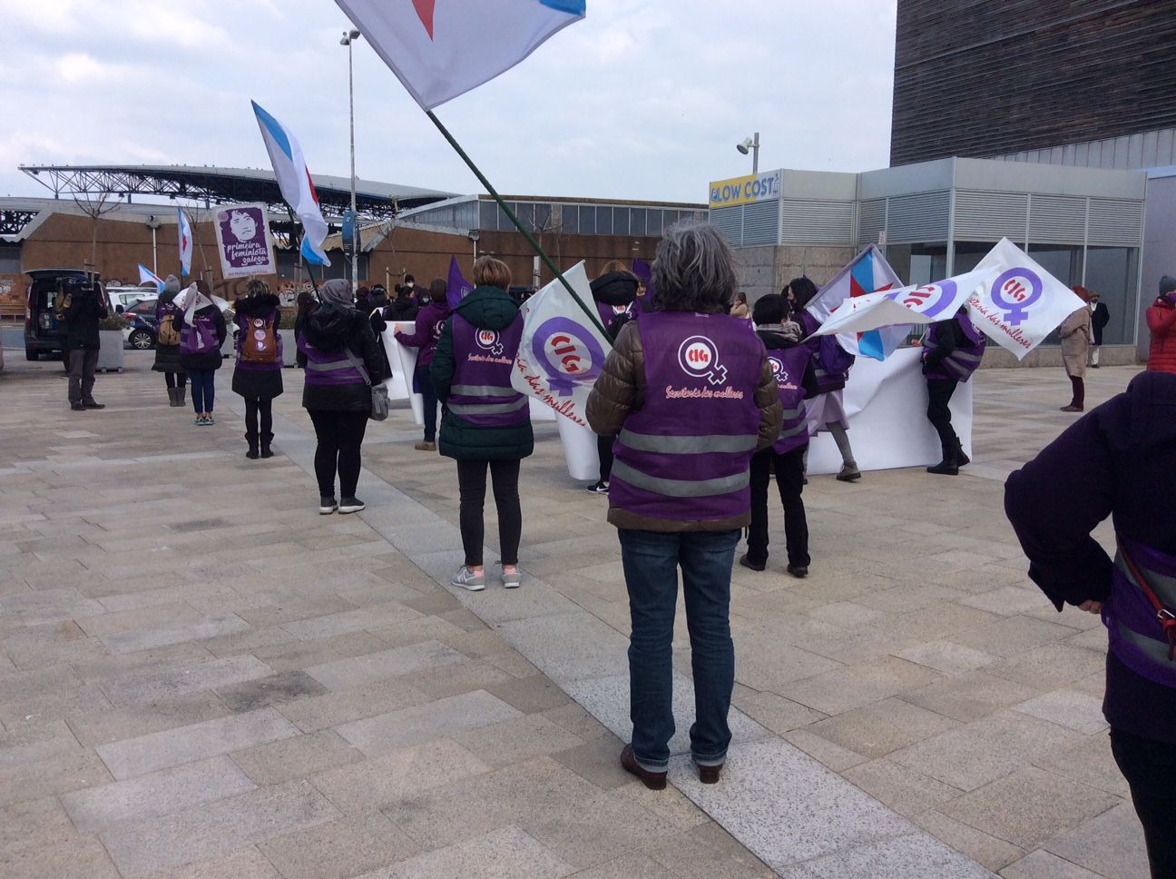 Manifestación convocada por el colectivo feminista Galegas 8M en A Coruña
