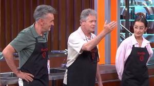 Francis Lorenzo, Juan Luis Cano y Marina Rivers en MasterChef Celebrity