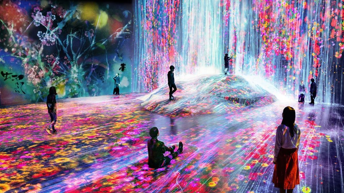 Una de las instalaciones de teamLab, invitados al Sónar+D 2019.