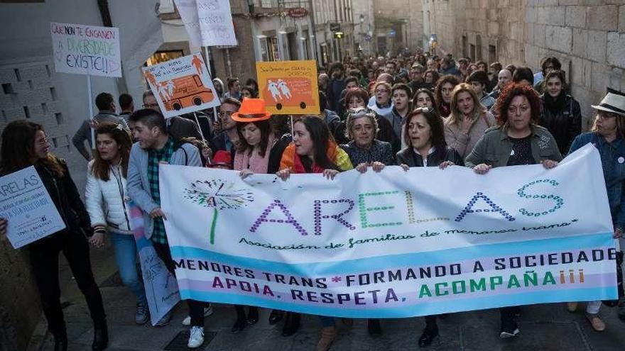 Protesta por &quot;el derecho a ser y existir&quot; de los transgénero