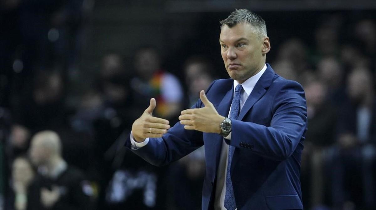 Jasikevicius, en el último partido de Euroliga del Zalgiris. Jasikevicius, en el último partido de Euroliga del Zalgiris.