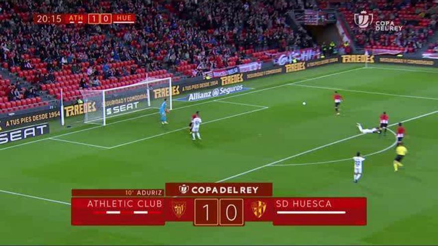 Los goles del partido de Copa entre el Athletic - Huesca (4-0)