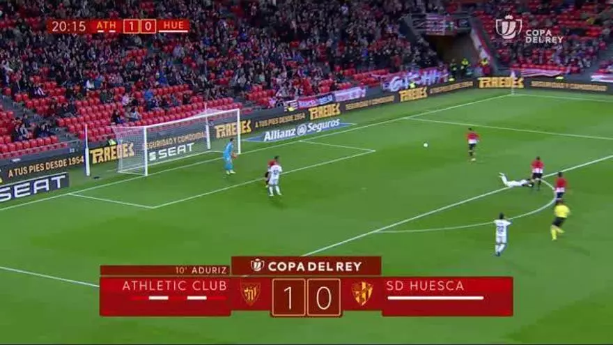 Los goles del partido de Copa entre el Athletic - Huesca (4-0)