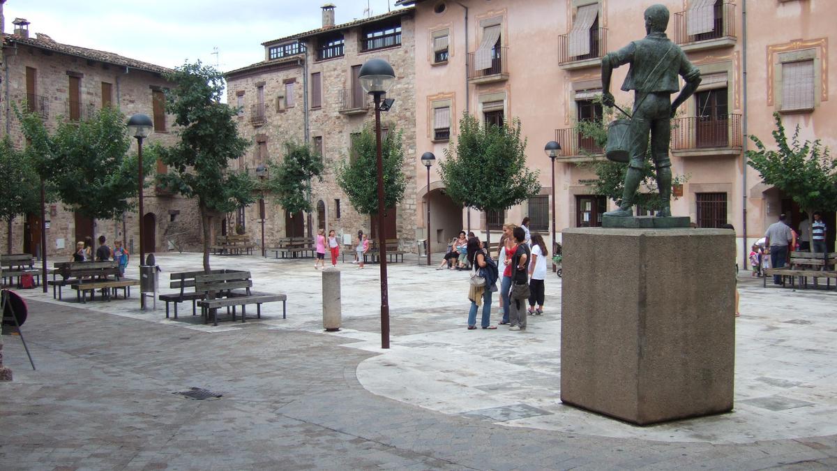 Una imatge de la Plaça Gran de Santpedor