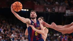 Darío Brizuela, en el partido de Liga Endesa ante UCAM Murcia