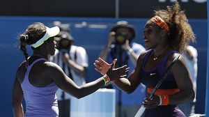 L’exnúmero u del món, frustrada durant el partit contra Sloane Stephens.