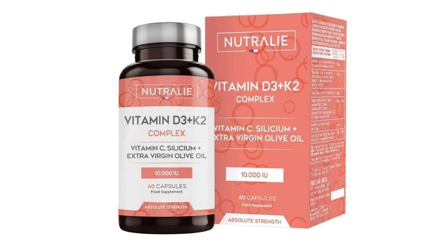 Vitamina D3 10.000 UI + K2 MK7 Alta Dosis.