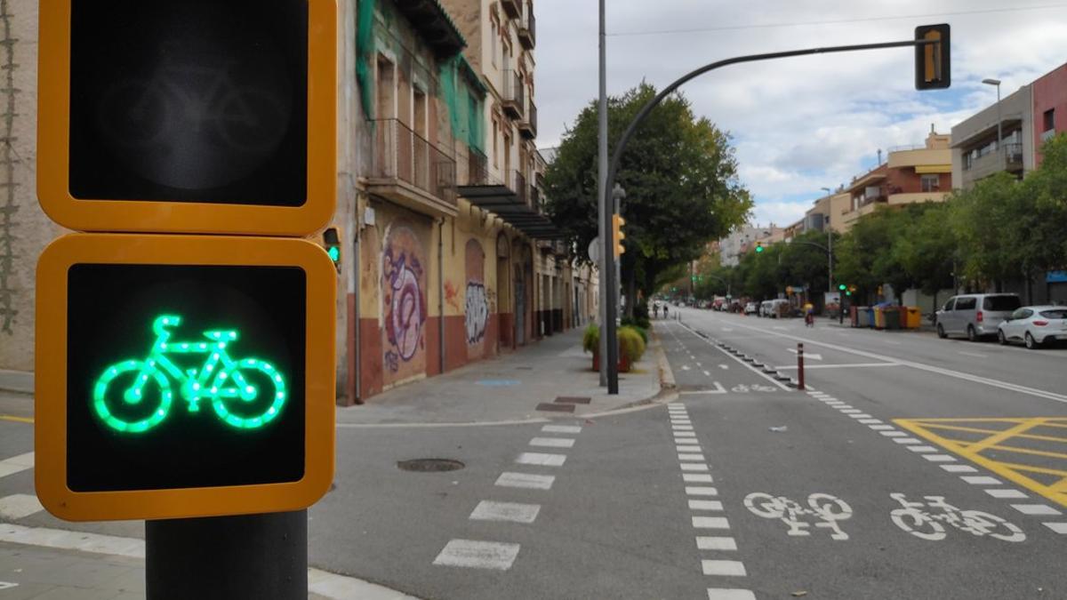 Carril bici que une Esplugues y Sant Just