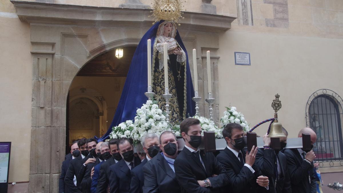 La Virgen del Amor, de la cofradía de El Rico, en la feligresía de Santiago.