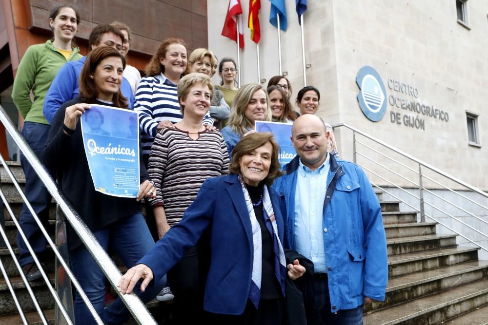 Sylvia Earle visita el Instituto oceanográfico de Gijón