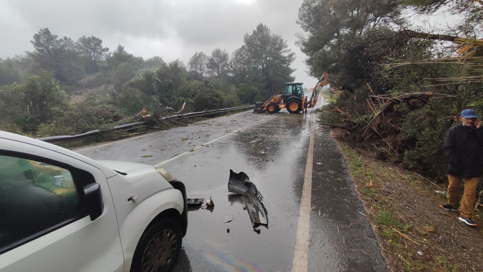 La borrasca Juliette deja abundantes daños en el Llevant de Mallorca