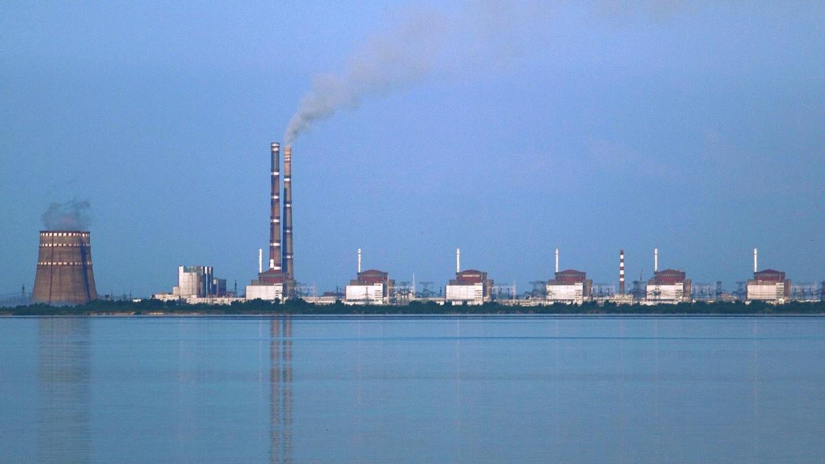 Planta de energía nuclear de Zaporizhia en Ucrania.